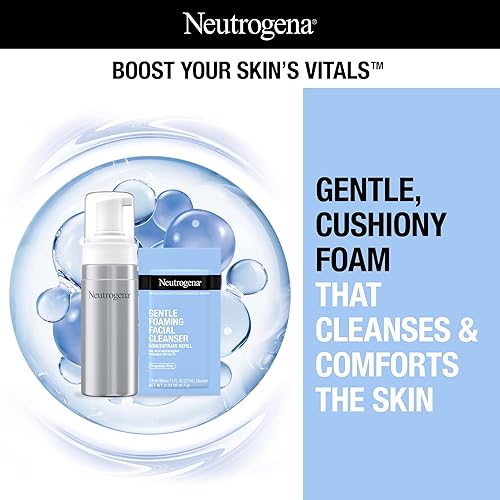 Miniatura 2 de Neutrogena Kit de iniciación de limpiador facial reutilizable y suave, sin fragancia, el concentrado de lavado facial es lo suficientemente suave