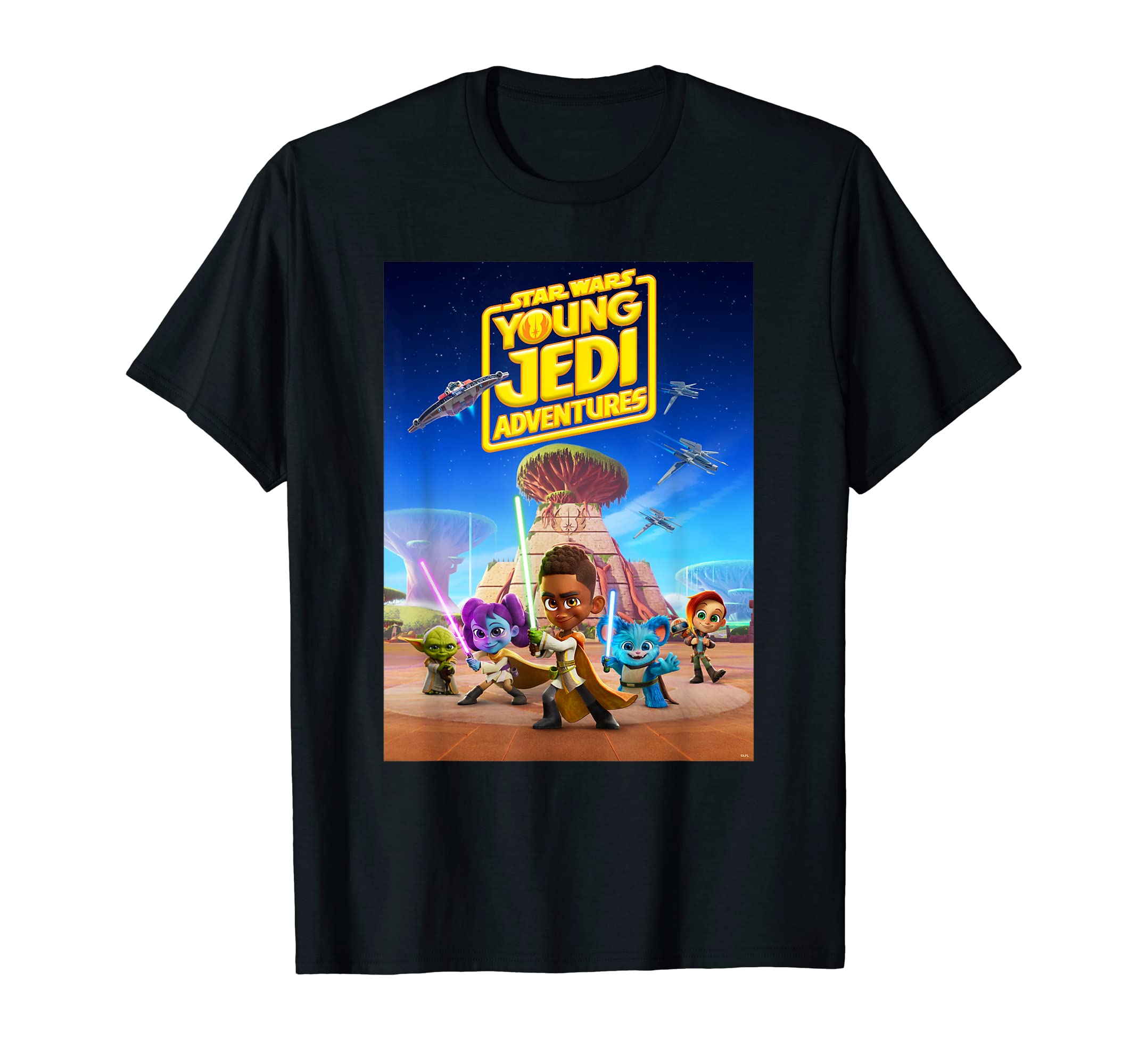 Star Wars Young Jedi Adventures Official Poster Art T-Shirt