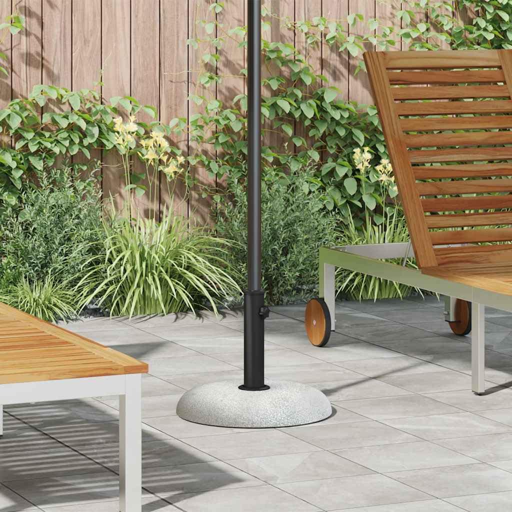Supporto per ombrellone, 21 kg, bianco, cemento, rotondo, arrotolabile, per giardino e terrazza, stabile base per ombrellone da 45 x 45 x 40 cm, per ombrellone da mercato e ombrellone da