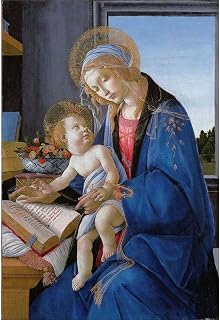 ArtDirect The Virgin and Child, The Madonna of the Book 1480 Art Print Giclee Poster by Botticelli, Sandro - Ready for Framing with Sizes 7x10, 10x14, 14x20, 24x35, 33x48, and 41x60 Inches