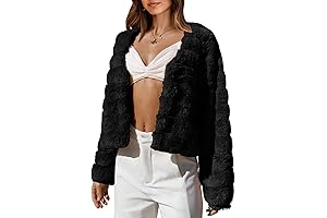 Calvin Klein Faux Fur Cropped Jacket