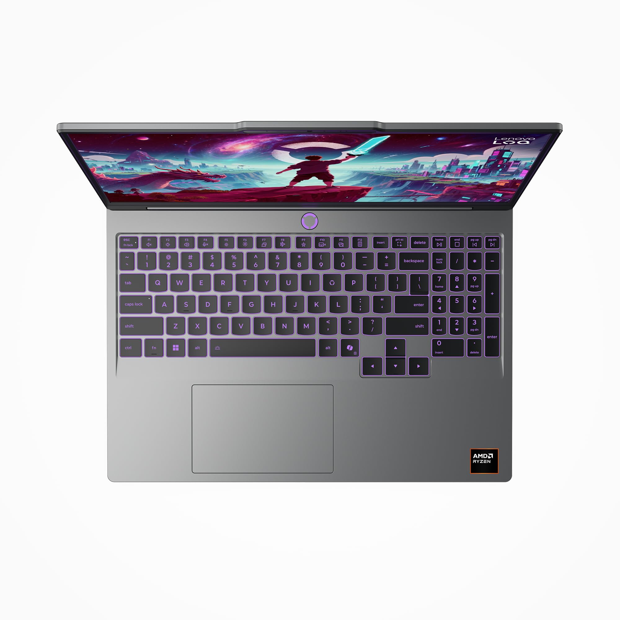 Lenovo LOQ Gaming AI Laptop | 15.3" WUXGA 165Hz Display | AMD Ryzen 7 250 | 16GB RAM | 1TB SSD | NVIDIA GeForce RTX 5060 | Windows 11 | QWERTZ | Grau | 3 Monate GamePass