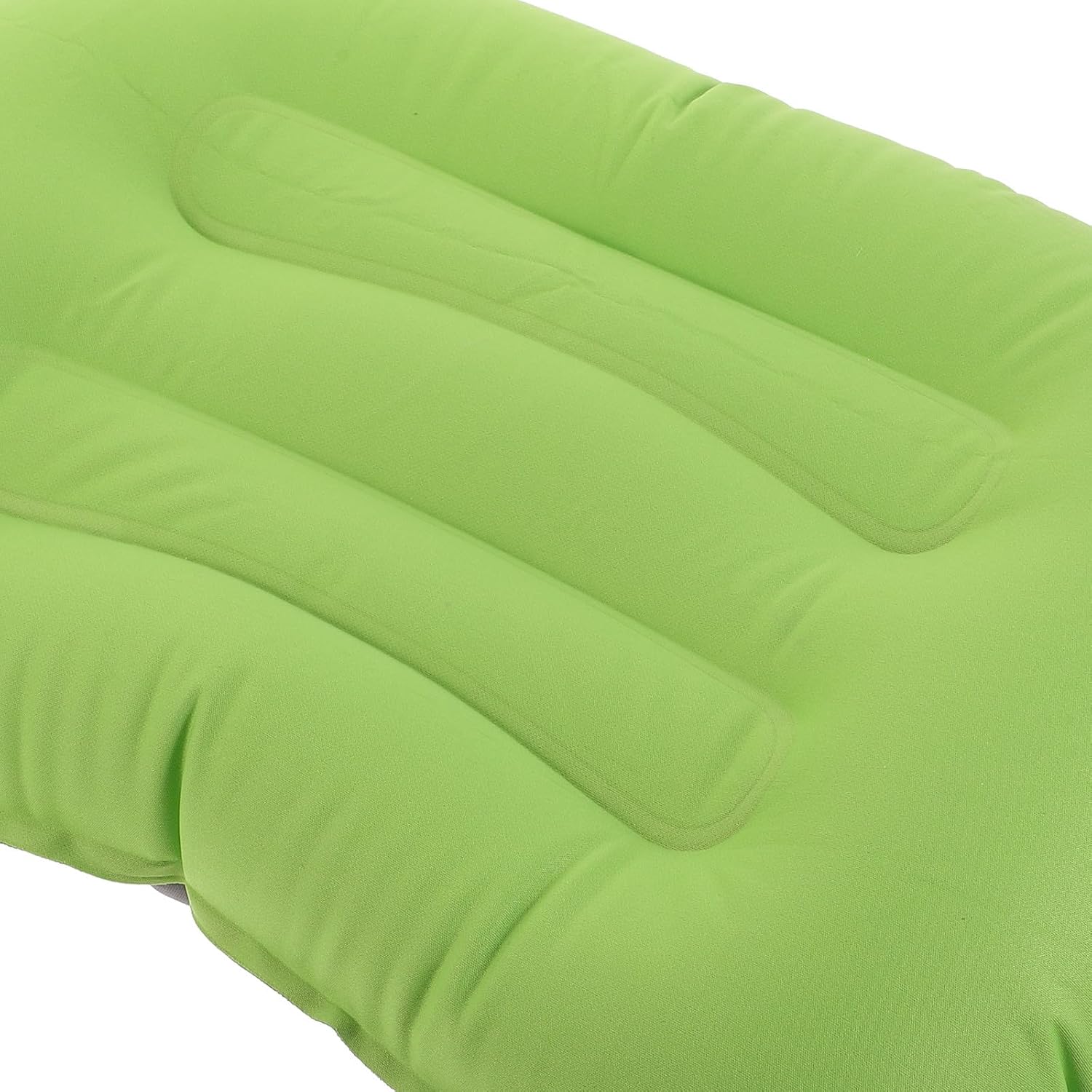 Kisangel Lightweight Ergonomic Inflatable Camping Pillow for Neck and Lumbar Support, Compressible in Light Green for Backpacking Hiking Beach Use