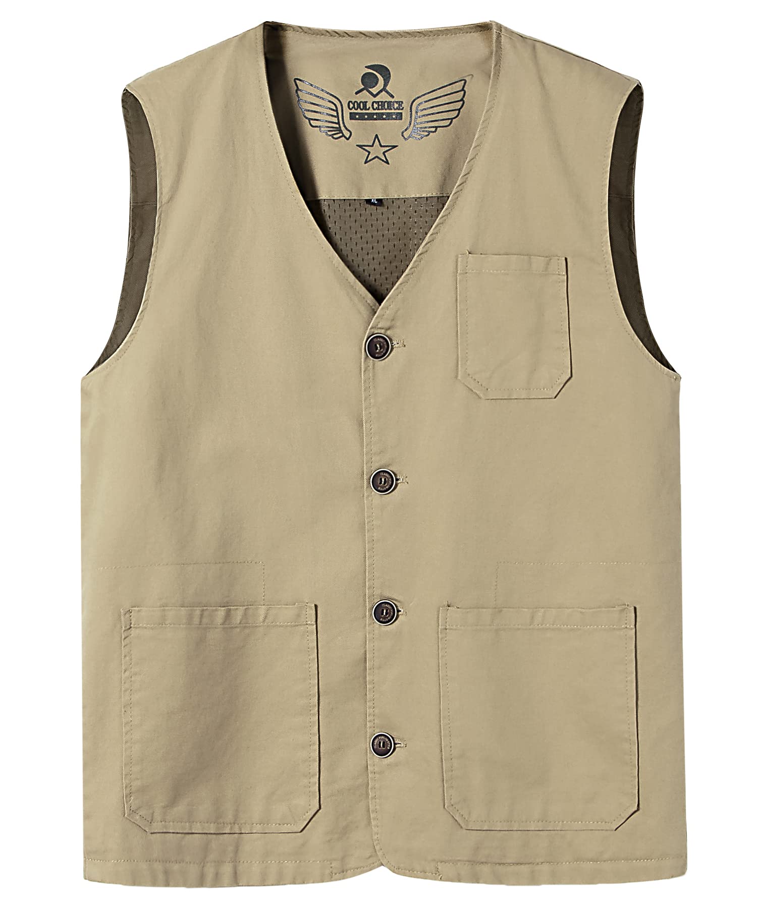 Gilet da Pesca da Uomo Gilet da Caccia Reporter Fotografi Viaggi Gilet da Trekking All'aperto Giubbotti Senza Maniche Gilet da Campeggio