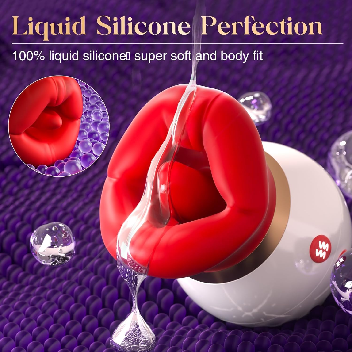 Vibratore Adulto Sesso Giocattoli per Donne - 3IN1 bocca a forma di succhiare vibratore, 10 lingua leccando 3 succhiare capezzoli anale clit succhiatore
