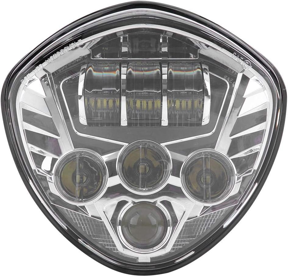 KIMISS Motorcycle Headlight, 2 PCS 10-32V DC Motorcycle LED Headlights with 30000 Hours Life Span, IP67 Waterproof Headlamp for Victory Motorcycle