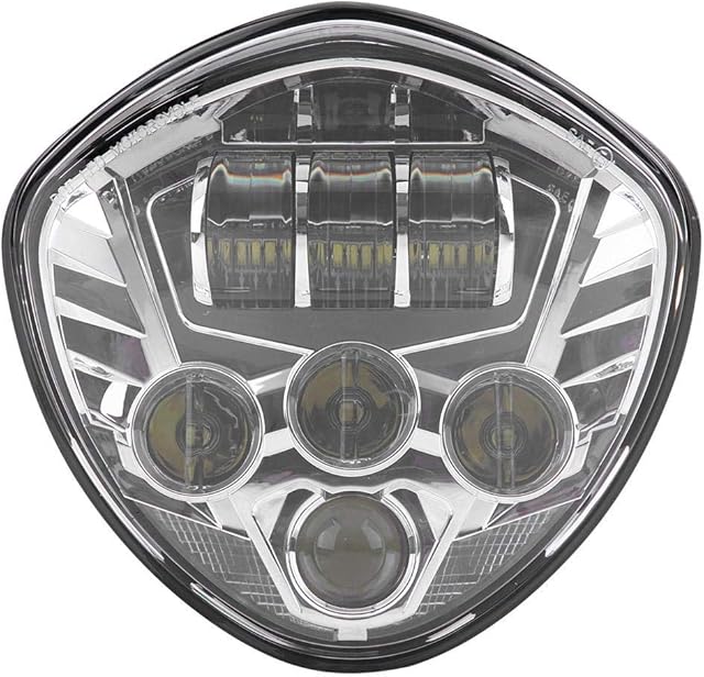 60W 6500K LED Motorcycle Headlights Assembly Work Headlamp Kit for Victory