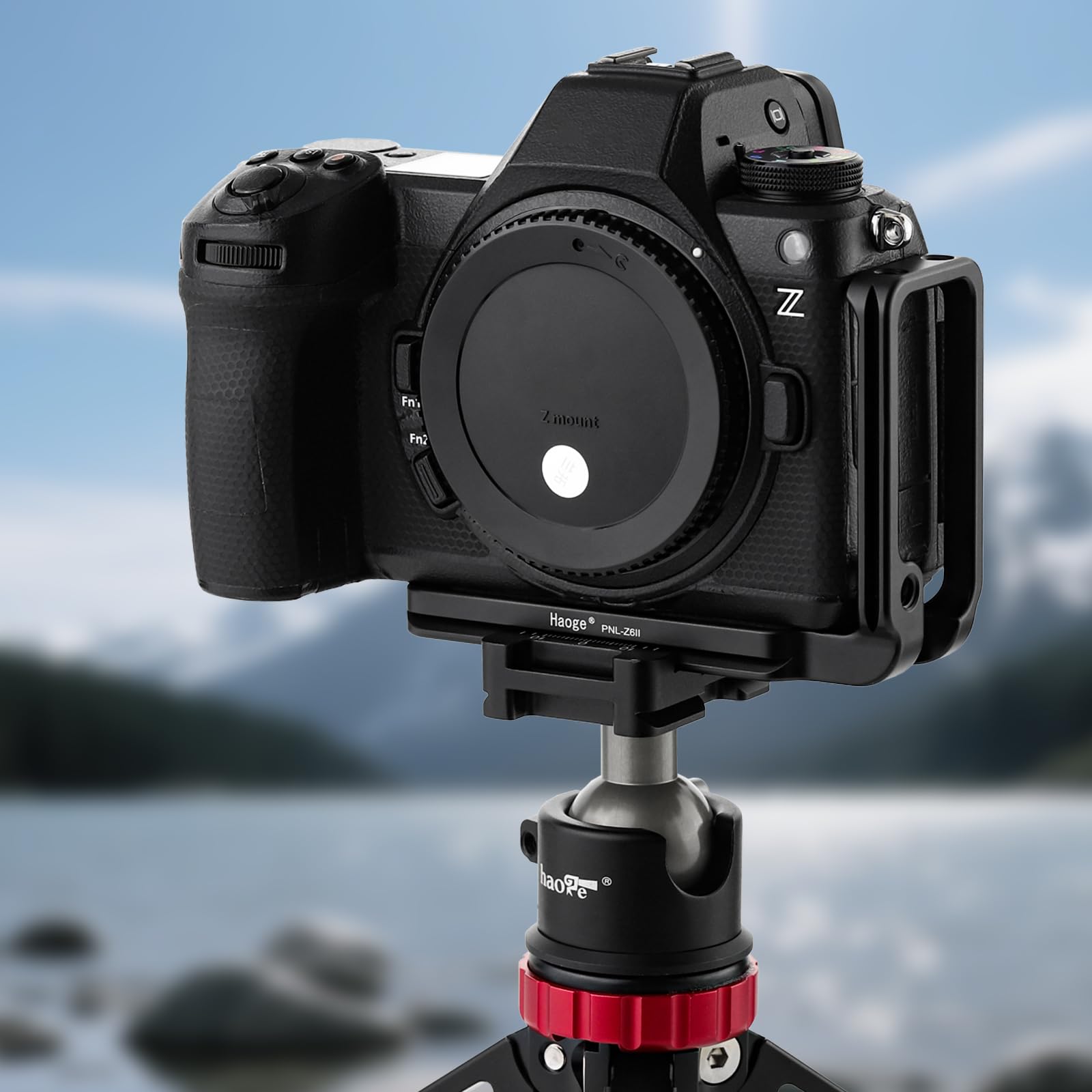 Haoge PNL-Z6II L Staffa per Nikon Z5 Z6 Z7 Z6II Z7II Z-Mount Camera, piastra a sgancio rapido compatibile stile Arca