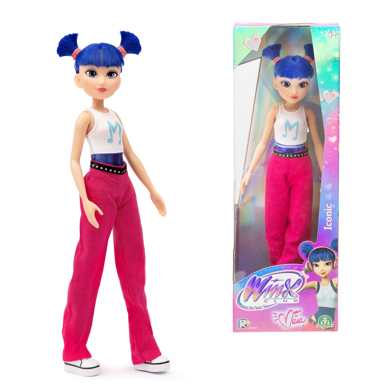 Winx - Musa Doll, Fashion Doll, 27 cm High Fully Articulated Dress, Dress As Seen In The New Animated Series, For Children From 3 Years Old, Fuchsia Pink and Blue