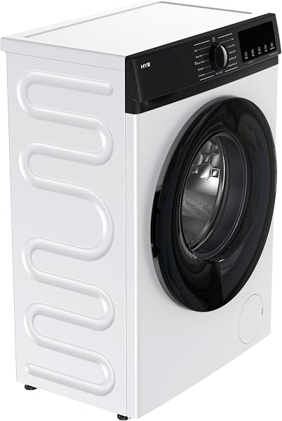 HYE Washing Machine - Washer, 7KG Drum, 1200RPM, Slimline Freestanding Design, Quiet 42 dB Operation, 11 Programs, Quick & Eco Wash, Ideal For Apartments & Smaller Houses - W0107SL12W22 - 3