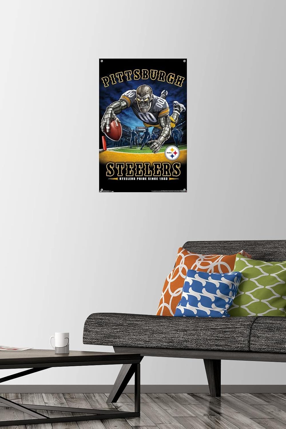 NFL Pittsburgh Steelers - End Zone 17 Wall Poster with Push Pins