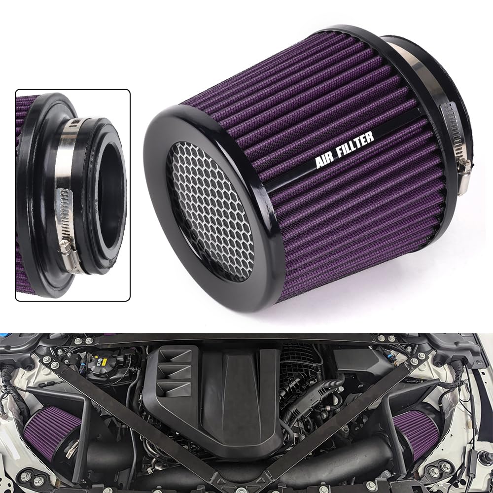 Muge Racing 4.5 Inch Cold Air Intake Filter - High Performance Washable Mushroom Head Filter
