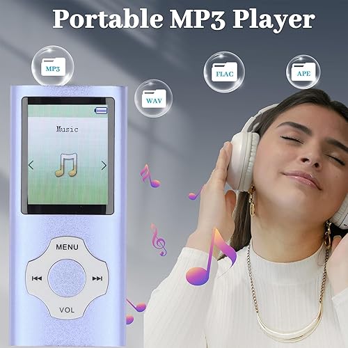 Miniatura 5 de Reproductor de MP3 MP4, reproductor de música MP3 portátil, pantalla LCD de 1.8, reproductor de MP3 con altavoz de video FM, libro electrónico,