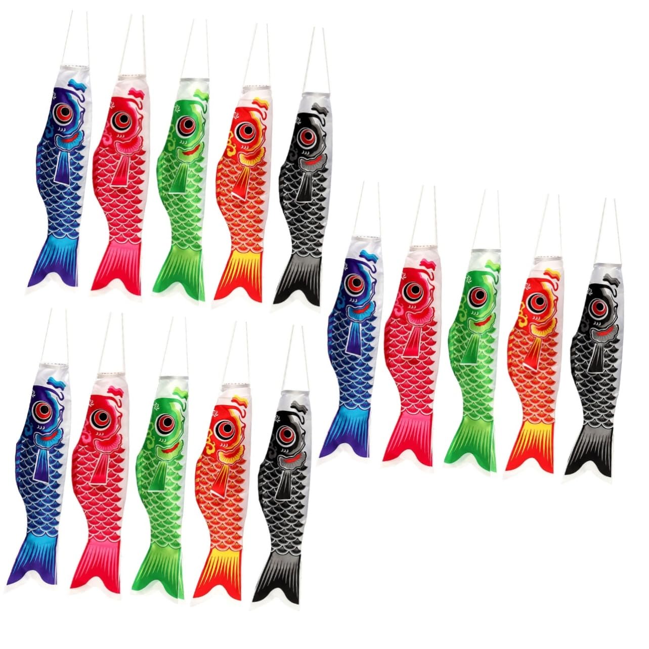 Manche à air japonaise poisson coloré pour masquer un mur vide