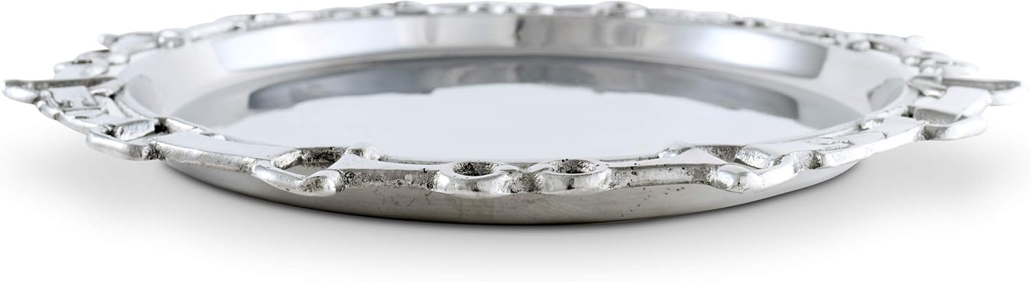 Tесh Dеаlѕ 🔥 Arthur Court Metal Serving Aluminum Equestrian Round Horse Tray / Platter 12.25 inch Diameter 🔥 Flаѕh Sаlе Arthur Court Metal Serving Aluminum Equestrian Round Horse Tray / Platter 12.25 inch Diameter