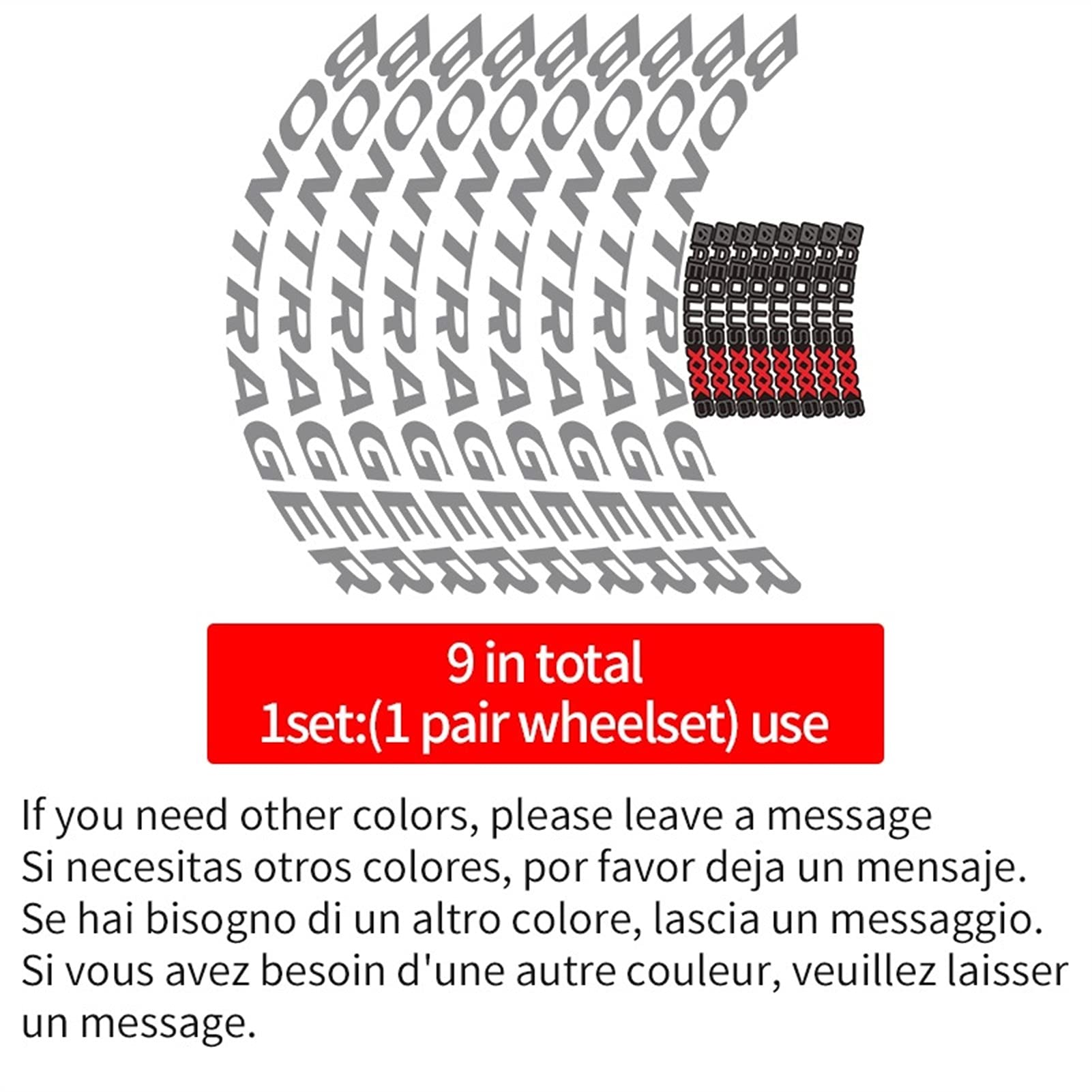 Amazon | 自転車ホイールステッカーロード自転車 B.O.N.T.R.A.G.E.R