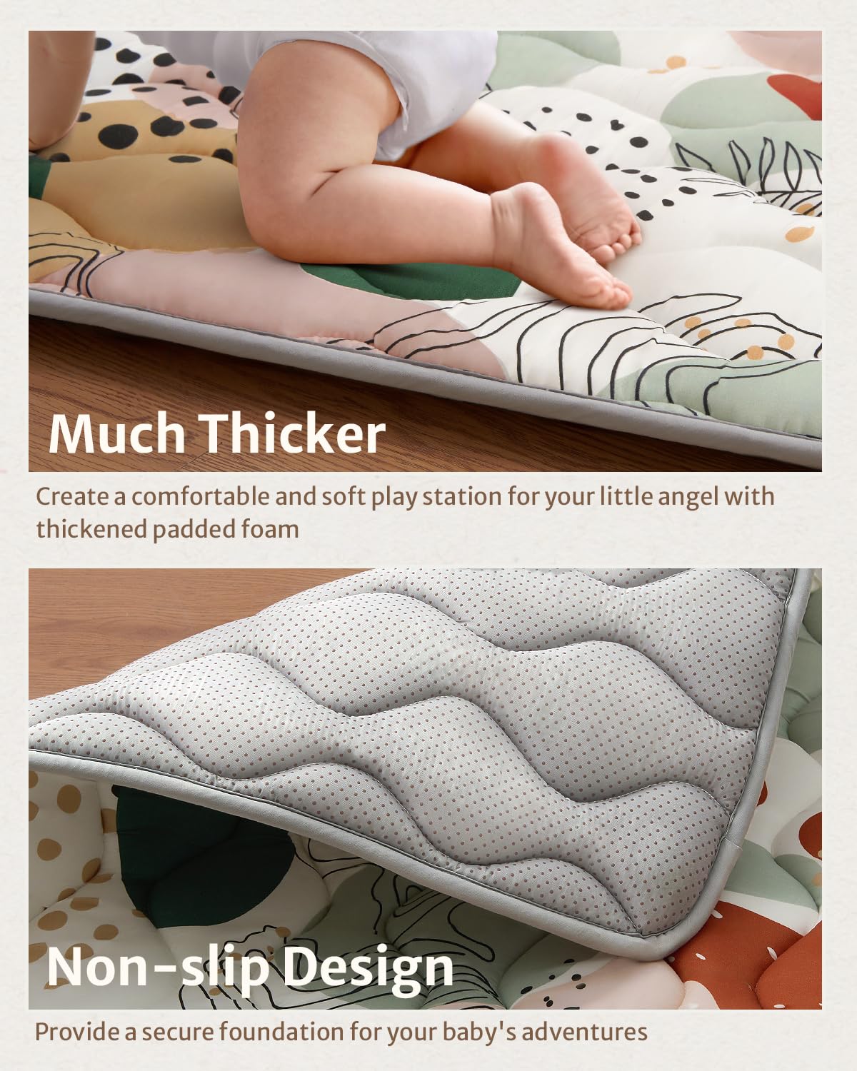 Amazon.com : Blissful Diary Baby Play Mats for Floor, 71x59 Inch