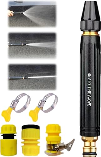 Home High-Pressure Car Wash Water Gun with Booster Nozzle, Powerful High Pressure Water Spray Gun Kit for Car Garden Hose Cleaning (1 Set)