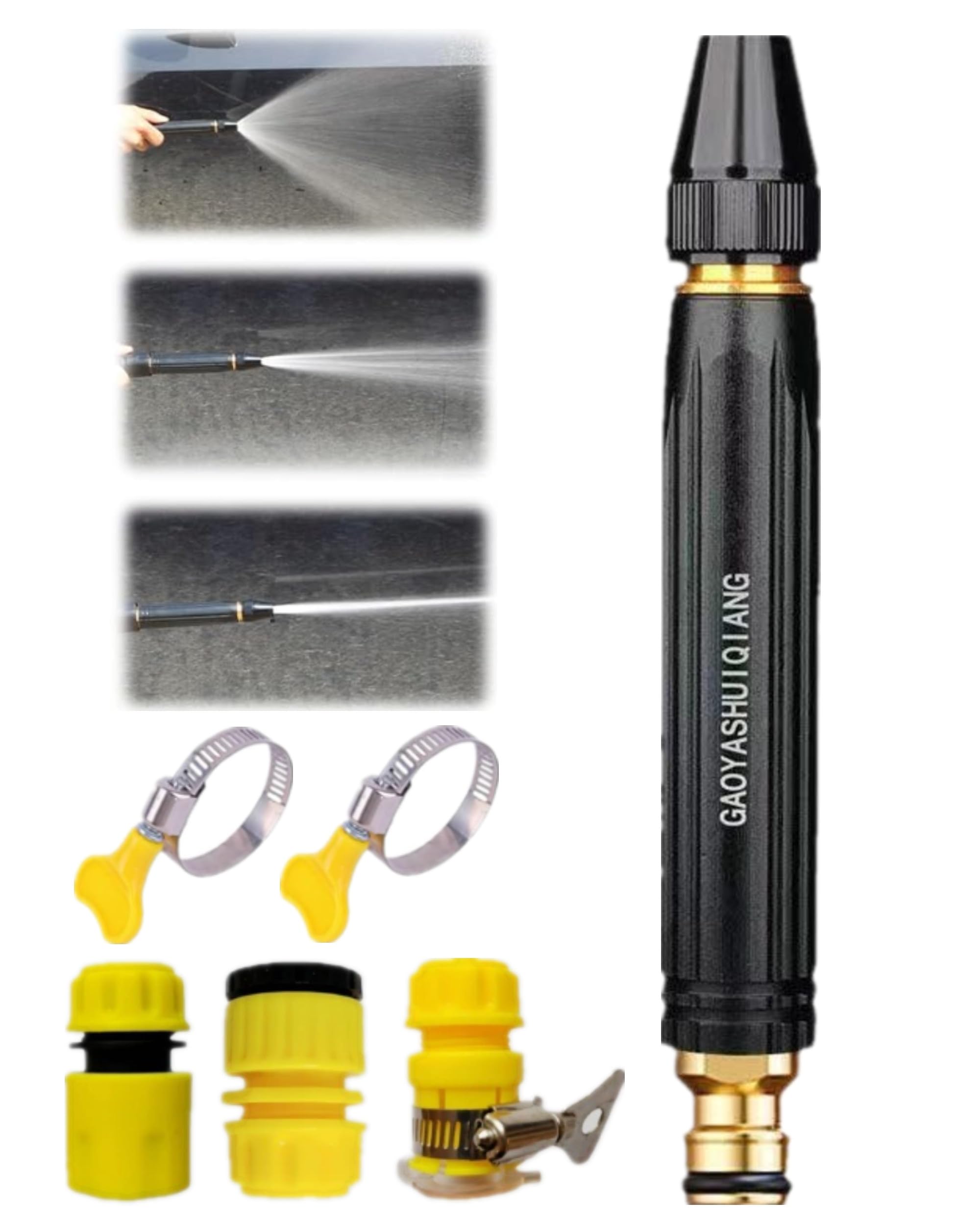 Home High-Pressure Car Wash Water Gun with Booster Nozzle