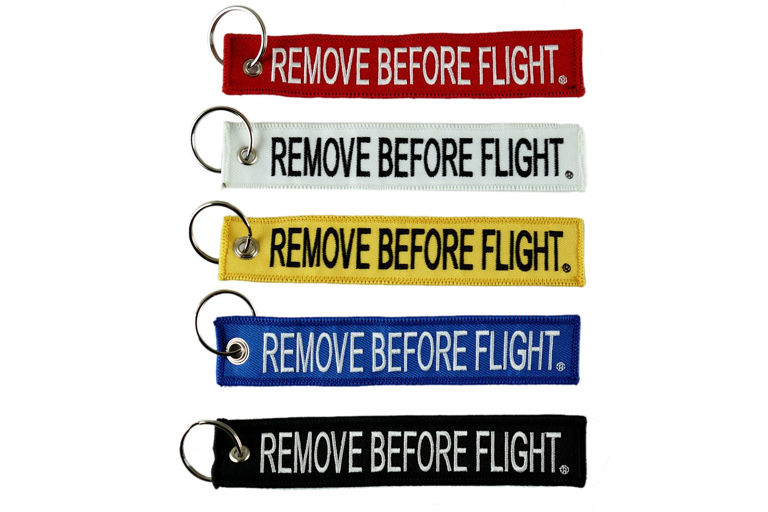 5X Remove Before Flight Color Multi-Pack Combo Key Chain Motorcycle ATV Car Truck Keychain