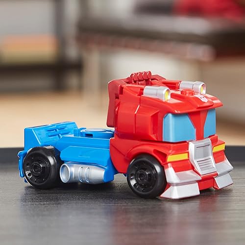 Miniatura 11 de Transformers Playskool Heroes Rescue Bots Academy Team Optimus Prime, figura de acción de 4.5 pulgadas, robot de conversión para niños, a partir de