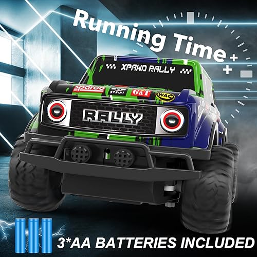 Miniatura 3 de GUOKAI Auto de control remoto para niños y niñas, auto de camiones RC de alta velocidad de 2.4 GHz, escala 124, rápido en todos los terrenos,