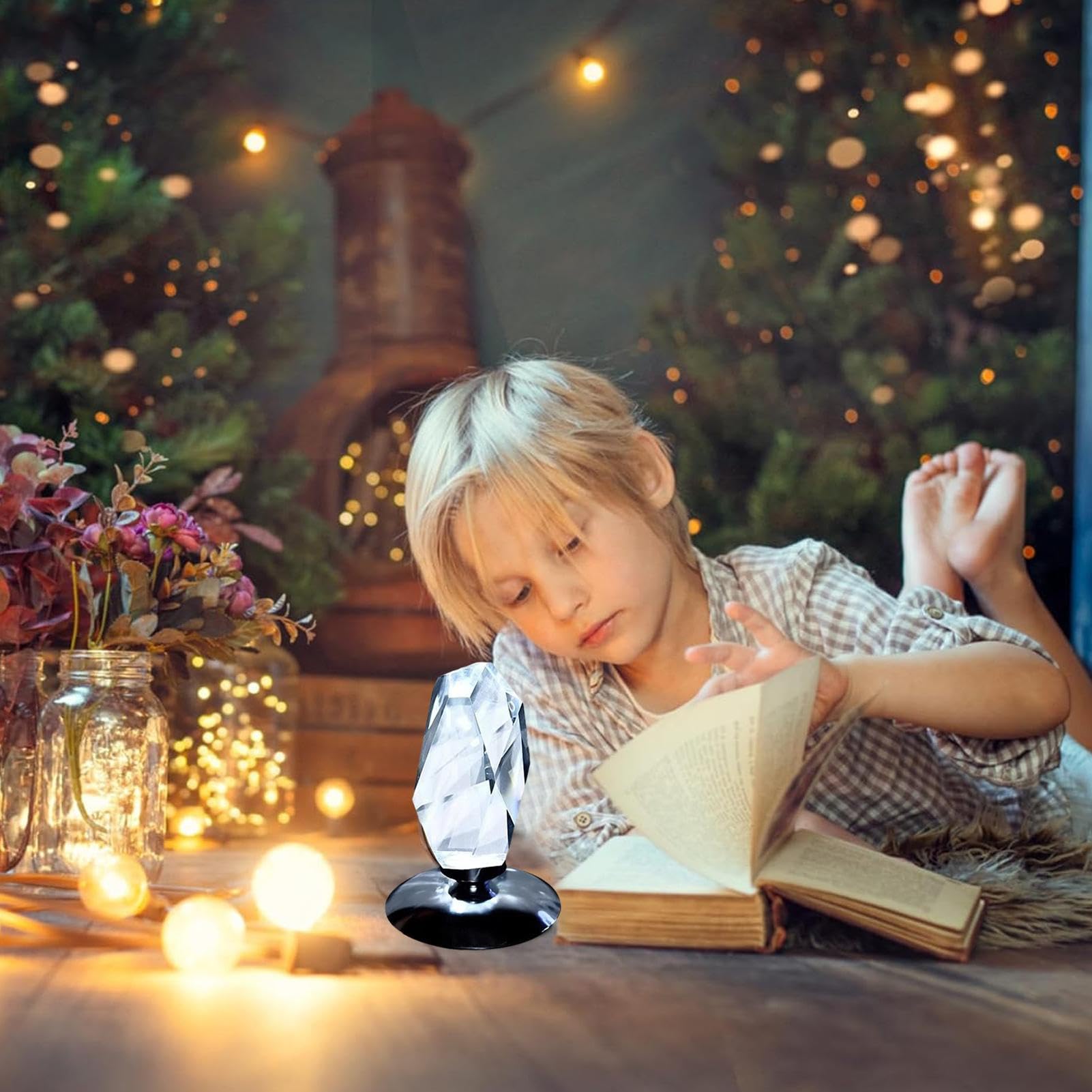 Mała lampa kryształowa, mała lampa kryształowa atmosfera Lampka nocna | Fantazyjna Lampa LED do salonu sypialnia jadalnia strona główna bar imprezy stolik nocny