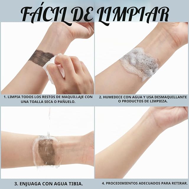 Foto 6 de 8 de Spooktacular Creations - Set de pintura facial y corporal al óleo blanco y negro de 5 oz para Halloween…