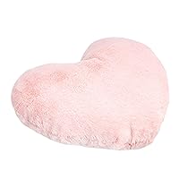 Vista 2 de Yaxa Basics Almohada de corazón rosa para niños, decoración de habitación, 10.5 x 4 pulgadas