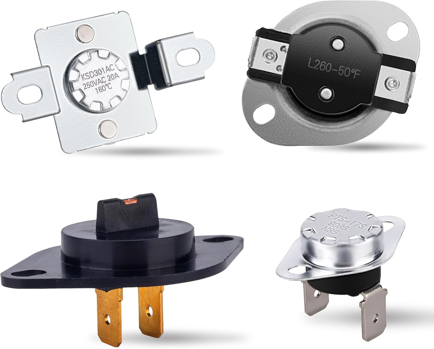 DV45H7000EW/A2 DV42H5000EW/A3 Dryer Thermostat & Thermistor & Thermal Fuse Repair Kit Fit for Sam-sung DV48H7400EW/A2, DV42H5200EW/A3, DV42H5200EF/A3, DV40J3000EW/A2, DV42H5200EP/A3, DV48J7700EP/A2