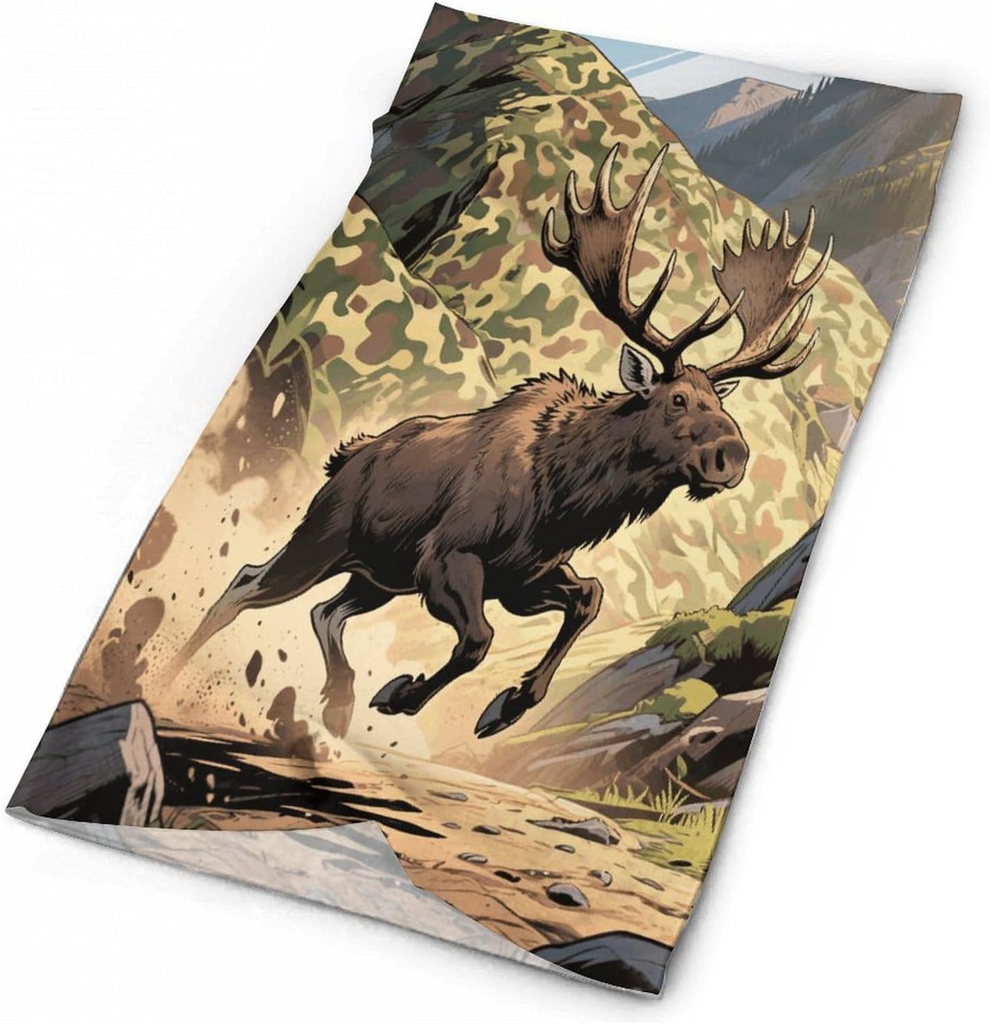 Hunting Camo Deer Neck Gaiter for Men Women Cooling Wrap Headwear Winter Head Wrap Scarf Beautiful Headband Personality Balaclava Sport Magic Scarf Windproof Hair Bandana