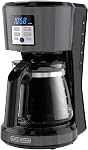 BLACK + DECKER Machine à café programmable de 12 tasses en acier inoxydable, CM1231SC