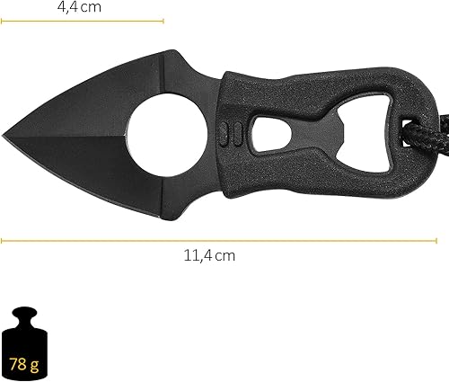 Miniatura 4 de Camillus Heater II - Cuchillo táctico de hoja fija de acero inoxidable 420 resistente a la corrosión de 4.25 pulgadas, funda moldeada con clip para