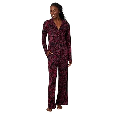 Tommy Bahama Long Sleeve Notch Crop PJ Women