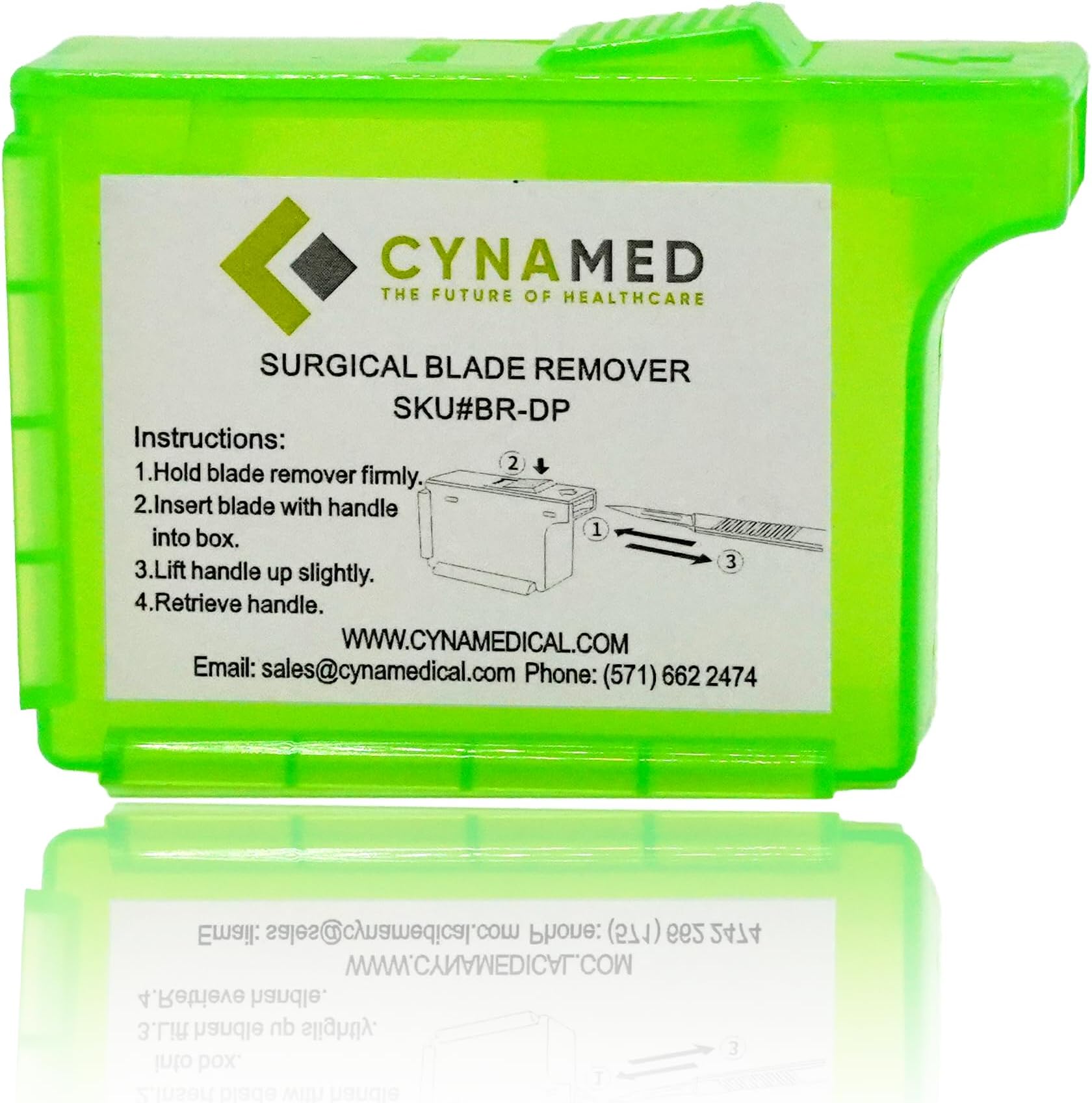 Cynamed Scalpel Blade Remover, Handheld Disposable Sharps Container (1)