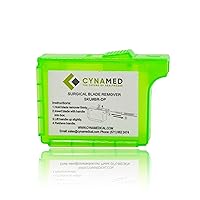Vista 1 de Cynamed Removedor de cuchillas de bisturí, contenedor desechable de mano para objetos punzantes (1)