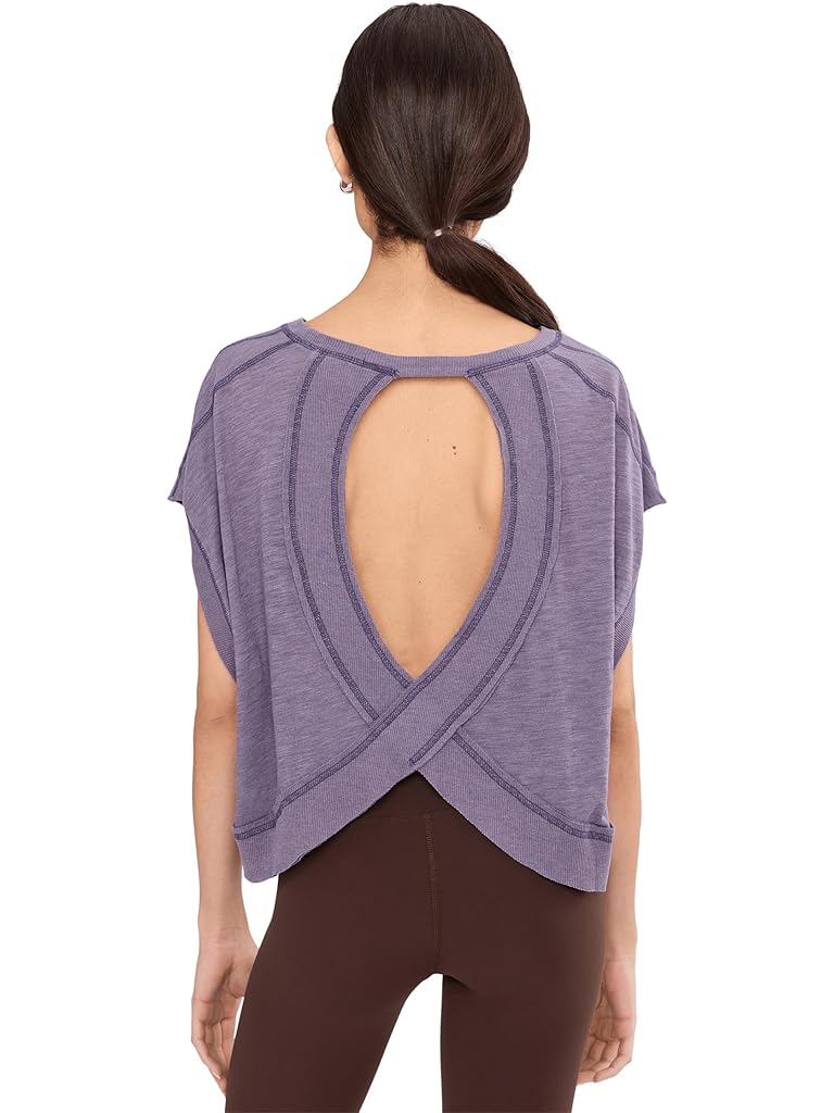 Gray Free People My Time Tee