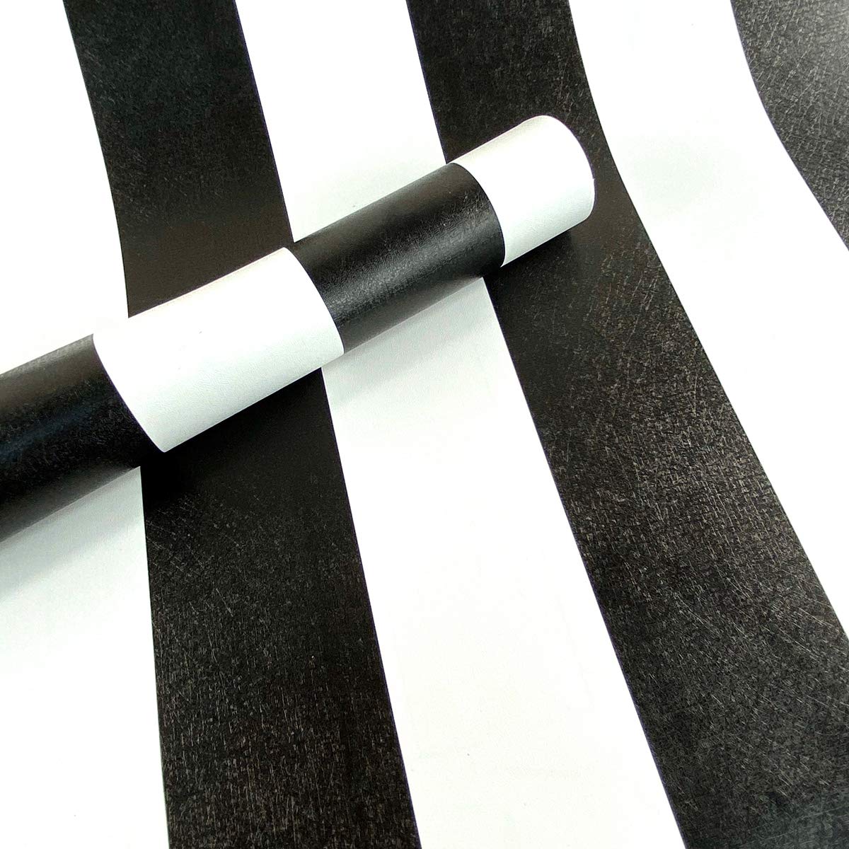 Generies Brand White Mesoar Black Striped Wallpaper Peel Stick Decorative Film Vinyl Paper Cabinet Dresser Drawer Wardrobe Sticker Sticky Back Plastic Roll 17.7Inch By 118Inch