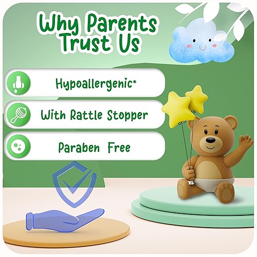 Miniatura 5 de Ricitos de Oro Bio-Pure Champú para bebé, fortalece el cabello, añade brillo y suavidad, fórmula sin desgarros, incluye vaso de sonajero, uso diario