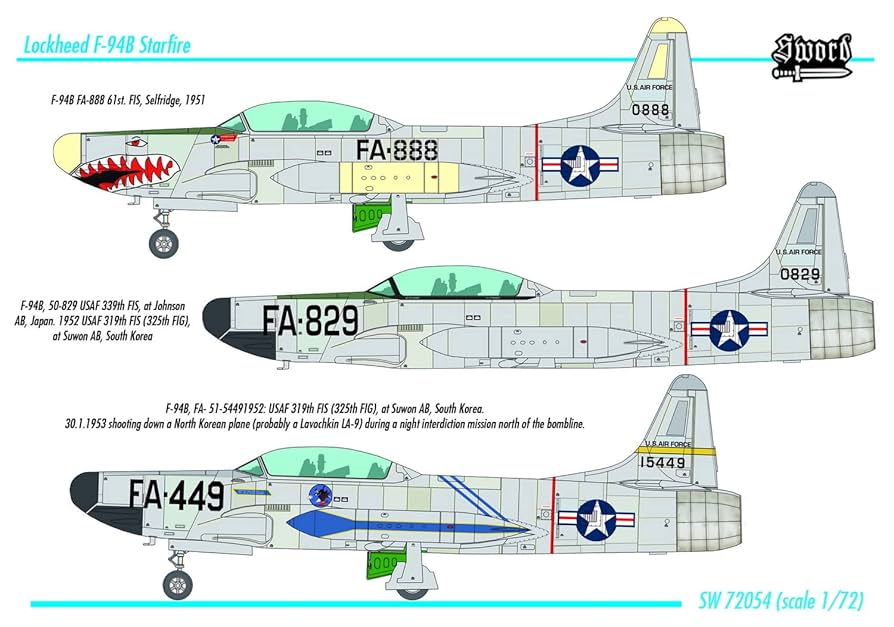 Sword 1/72 アメリカ空軍 F-94Bスターファイア プラモデル SWD72054 n5ksbvb Amazon | Sword 1/72 アメリカ空軍 F-94Bスターファイア