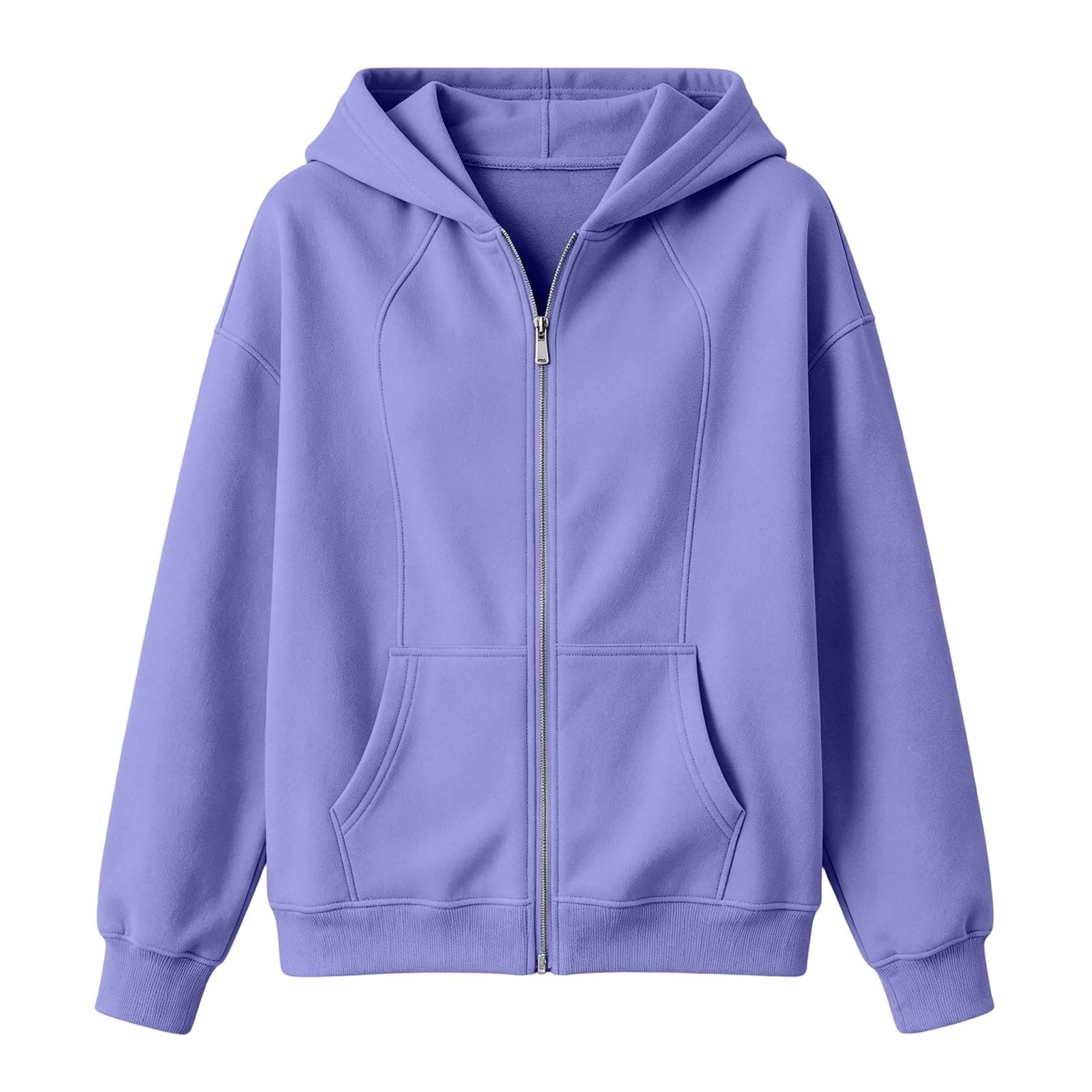 Sudadera para mujer con capucha con cremallera para mujer