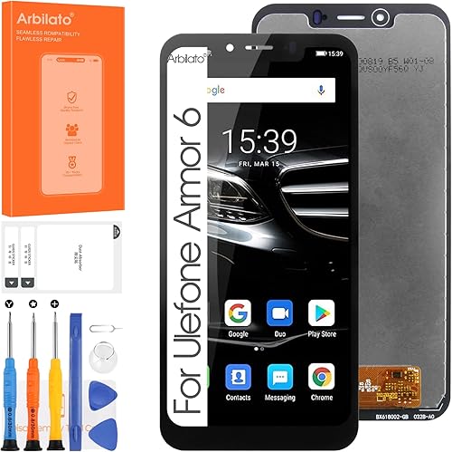 Pantalla para Ulefone Armor 6 Reemplazo de pantalla para Ulefone Armor 6E Pantalla LCD para Ulefone Armor 6S Pantalla táctil Digitalizador Asamblea