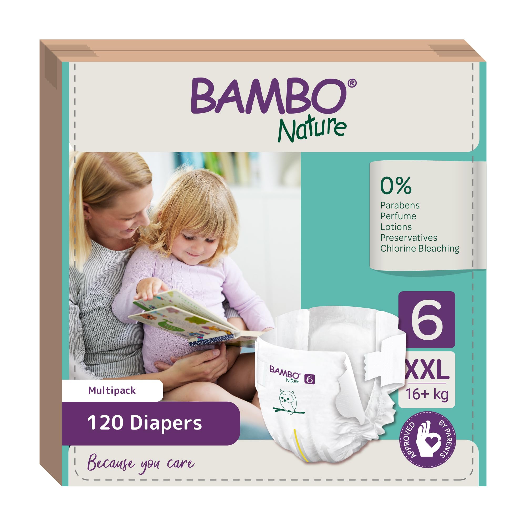 Bambo Nature Pañales Talla 6 – 16+kg (Pack 3×40 Un)