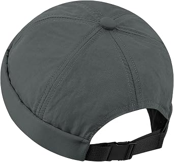 Clakllie Quick Dry Brimless Docker Cap for Men Summer Beanie Sailor Skullcap Lightweight Waterproof Adjustable No Brim Hat