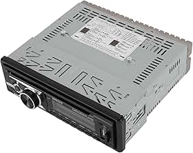 Estéreo de Carro Com Porta USB, Rádio FM, CD de Chamadas Com Viva-voz, Entrada AUX de DVD para Carro Single Din, de Entretenimento Com, Recurso de Memória, Configurações de EQ