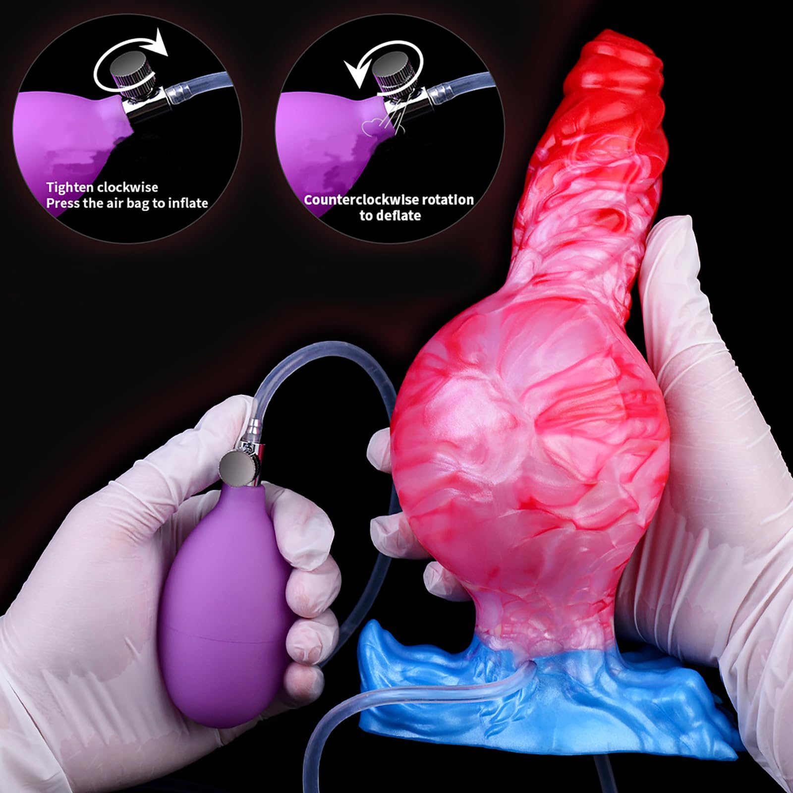 Analplug Aufblasbar - Dicker XXL-Dildo Wassersprhfunktion Spritz Analdildo  fr Mnner mit Saugnapf Penis Sexspielzeug Fr BDSM klistier oder G-Punkt  Stimulation (C) : Amazon.de: Drogerie & Krperpflege