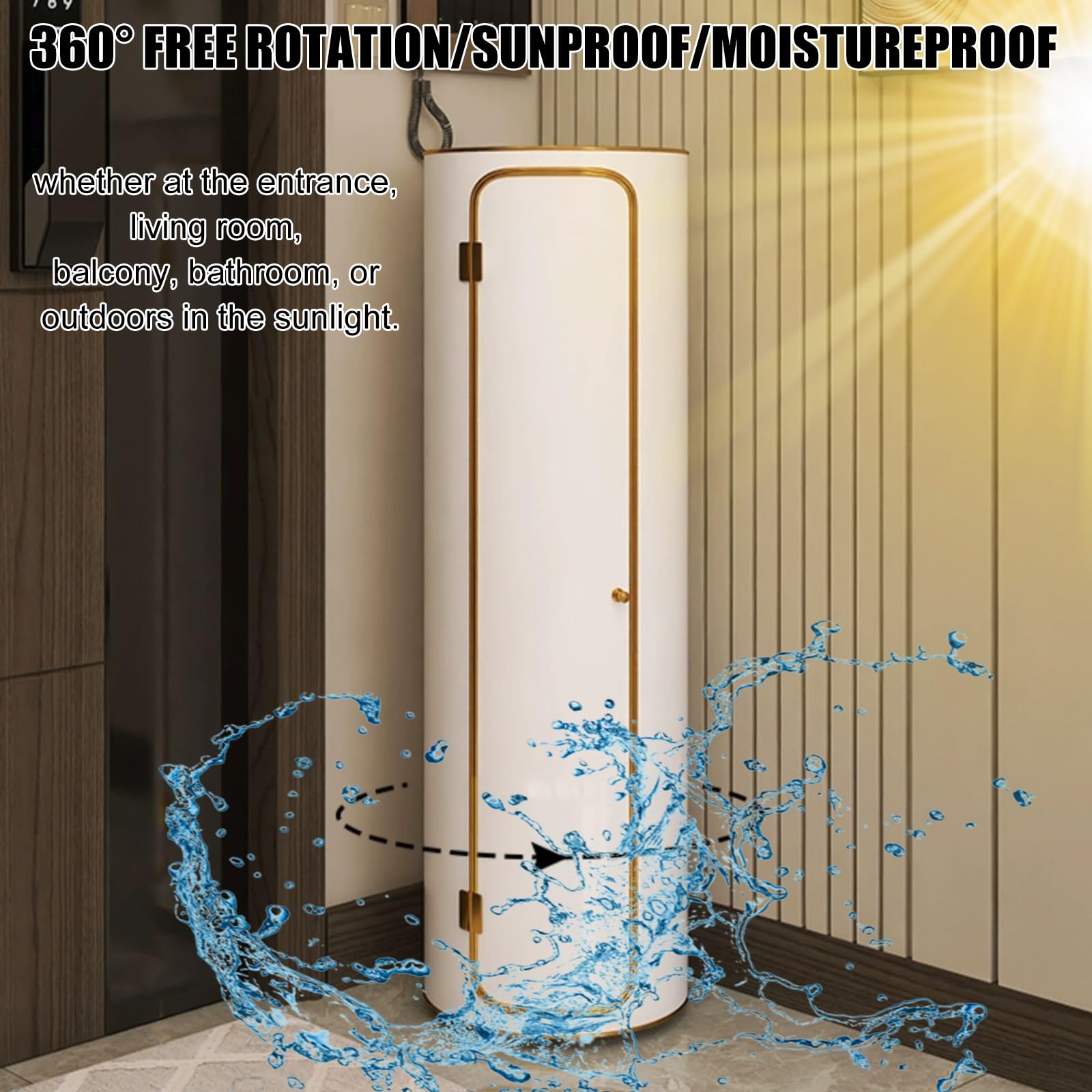 Obrotowy metalowy stojak na buty o 360° - oszczędzająca miejsce szafka narożna na buty, szaliki i sprzęt do gier, 8-warstwowy schowek (40 cm x 120 cm) - i stylowy design