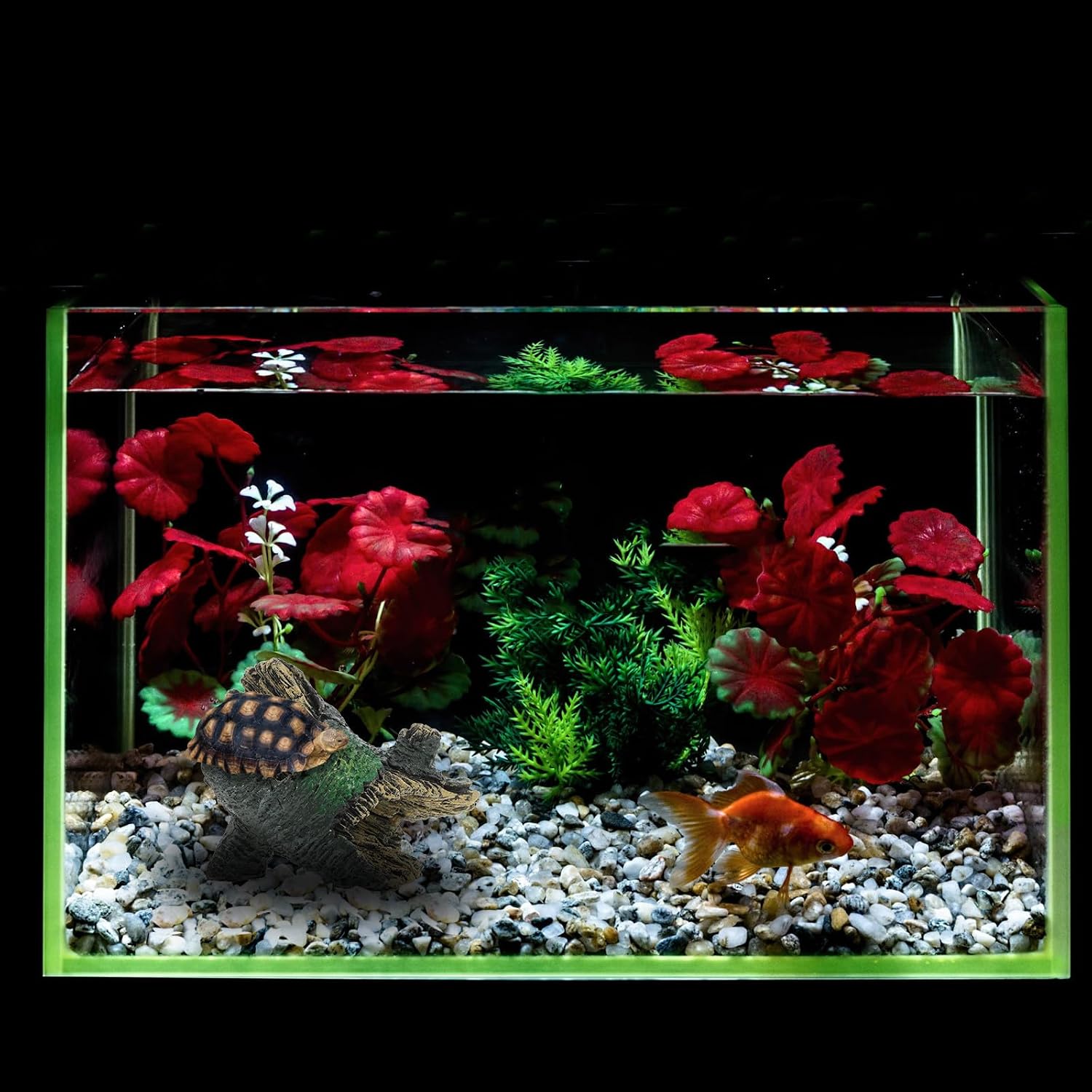 Reptile Hideout Cave Resin Aquarium Shrimp Tree Hole Shelter Lizard Tank Accessories Fish Tank Hiding Ornament Suitable for Gecko and Amphibian Habitats