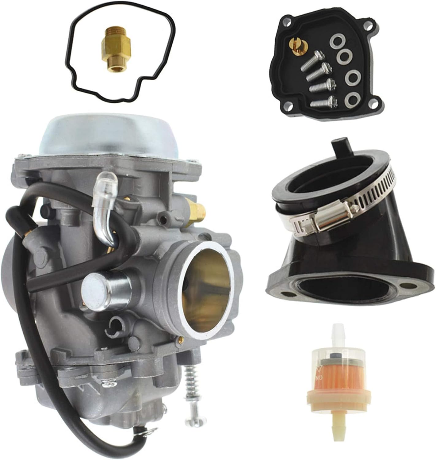 ALL-CARB Carburetor with Intake Boot Replacement for Polaris Hawkeye 300 400 Magnum 425 Worker 500 Carb