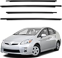 Dasbecan Weatherstrip Window Seals for Toyota Prius 2010-2015 - 4pcs OEM Replacement Trim, Dust/Noise/Rain Proof, Easy Install
